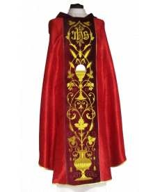 Ornat haftowany żakardowy, adamaszek - kielich (4)