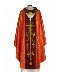 Ornat haftowany Duch Święty - aksamit (6)