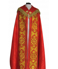Kapa haftowana IHS rozeta - kolory liturgiczne (50A)