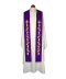 Stuła haftowana - kolory liturgiczne, bogaty haft - widok 2