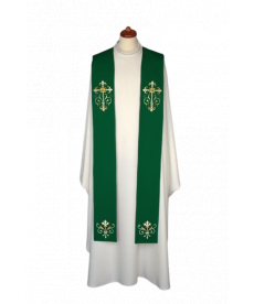 Stuła haftowana - kolory liturgiczne, bogaty haft (11)