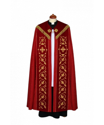 Kapa haftowana adamaszek, pasy aksamit (56)