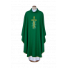 Ornat zielony haftowany - krzyż, winogrona (17)