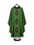 Ornat zielony z haftowanymi aplikacjami z aksamitu (12)