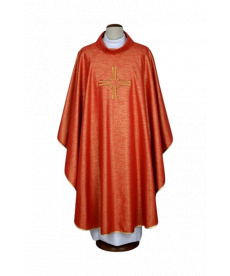 Ornat czerwony haftowany - krzyż (18)