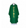 Ornat haftowany zielony, złota lamówka (43)