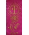 Stuła różowa IHS + ornament - widok 3
