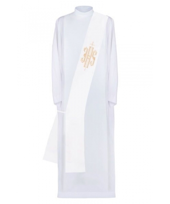 Stuła diakońska haftowana IHS , Krzyż (6)