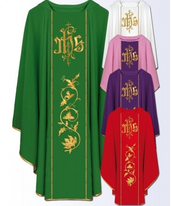 Ornat z komputerowo haftowanym pasem (5)