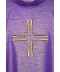 Ornat fioletowy haftowany - krzyż (18)