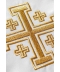 Stuła haftowana Krzyż Jerozolimski - kolory liturgiczne (46)