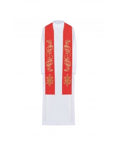 Stuła haftowana - kolory liturgiczne (31)