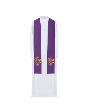 Stuła haftowana - kolory liturgiczne (26)