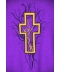 Ornat haftowany fioletowy  - krzyż (10)