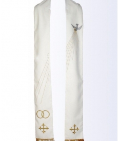 Stuła ślubna haftowana (3)