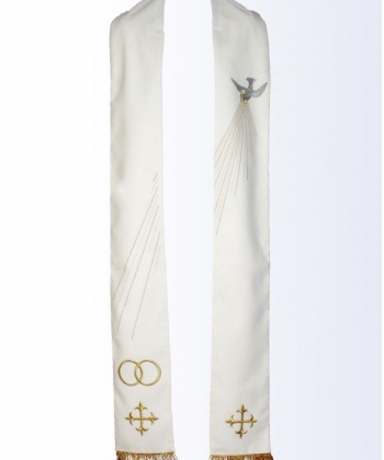 Stuła ślubna haftowana (3)