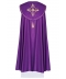 Kapa liturgiczna haftowana Krzyż - fioletowa (40)