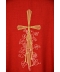 Ornat czerwony haftowany - krzyż, winogrona (17)