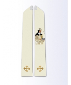 Stuła z wizerunkiem św. Katarzyna ze Sieny