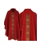 Ornat semi gotycki czerwony - tkanina żakard (70)