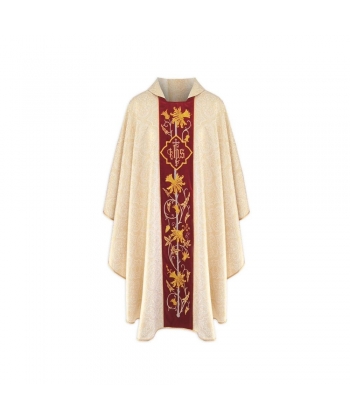 Ornat gotycki IHS żorżeta - kolory liturgiczne (21)