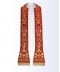 Stuła czerwona z motywem eucharystycznym - 130 cm