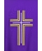 Ornat haftowany fioletowy - krzyż - widok 2