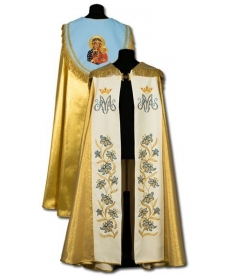 Kapa złota Maryjna - ręcznie haftowana