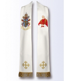 Stuła z wizerunkiem Świętego Jana Pawła II (B)