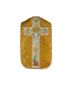 Ornat rzymski haftowany - Chrystus na krzyżu (22)
