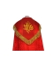 Kapa haftowana - IHS czerwona - rozeta (1)