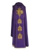 Ornat fioletowy haftowany Jezus w koronie cierniowej
