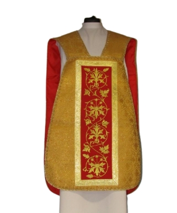 Ornat rzymski czerwony Serce Pana Jezusa (61)