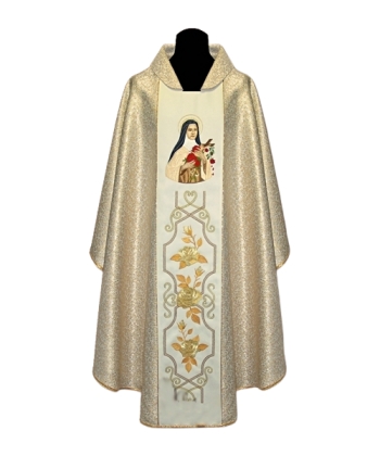 Ornat haftowany św. Teresa od Dzieciątka Jezus
