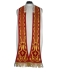 Ornat rzymski czerwony haftowany motyw eucharystyczny, aksamit (75)