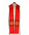 Kapa haftowana - Krzyż Jerozolimski czerwona - rozeta (3)