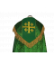 Kapa haftowana - Krzyż Jerozolimski zielona - rozeta (3)