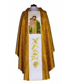 Ornat z wizerunkiem św. Józefa (brokat)