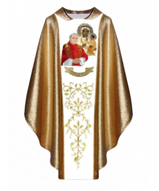 Ornat z wizerunkiem Jana Pawła II i MB Częstochowska (2)