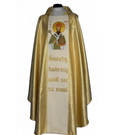 Ornat haftowany - Święty Ambroży