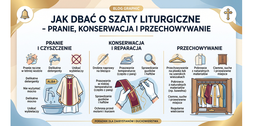 Jak dbać o szaty liturgiczne — pranie, konserwacja i przechowywanie