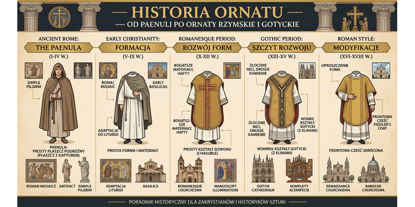 Historia ornatu — od paenuli po ornaty rzymskie i gotyckie