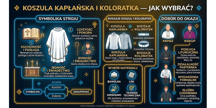 Koszula kapłańska i koloratka — jak wybrać?