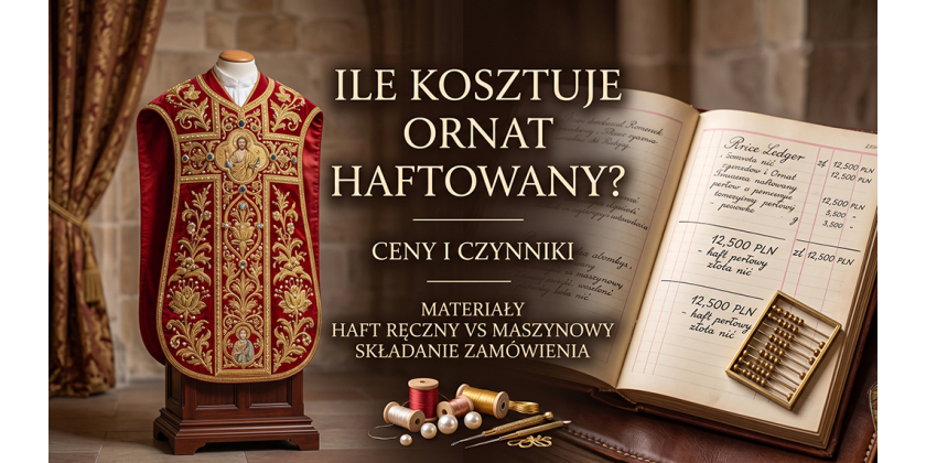 Ile kosztuje ornat haftowany? Ceny i czynniki