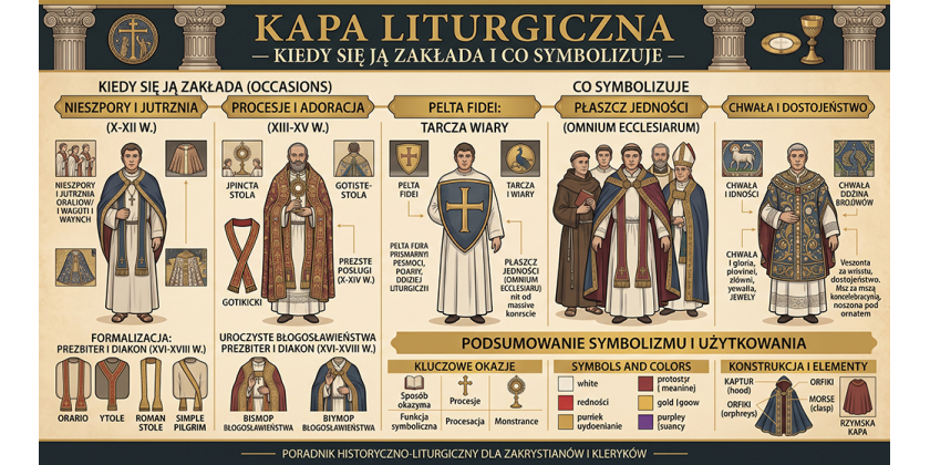 Kapa liturgiczna — kiedy się ją zakłada i co symbolizuje