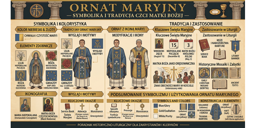 Ornat maryjny — symbolika i tradycja czci Matki Bożej